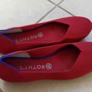Rothy's scooter red flats
